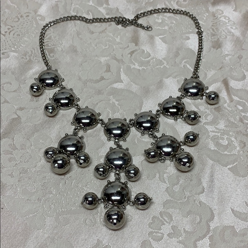 Silver Tone Squash Blossom Statement Necklace NWOT